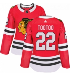 Womens Adidas Chicago Blackhawks 22 Jordin Tootoo Authentic Red Home NHL Jersey Womens Adidas Chicago Blackhawks 22 Jordin Tootoo Authentic Red Home NHL Jersey