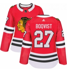 Womens Adidas Chicago Blackhawks 27 Adam Boqvist Authentic Red Home NHL Jersey Womens Adidas Chicago Blackhawks 27 Adam Boqvist Authentic Red Home NHL Jersey