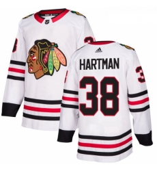 Womens Adidas Chicago Blackhawks 38 Ryan Hartman Authentic White Away NHL Jersey Womens Adidas Chicago Blackhawks 38 Ryan Hartman Authentic White Away NHL Jersey