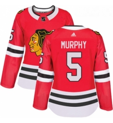 Womens Adidas Chicago Blackhawks 5 Connor Murphy Authentic Red Home NHL Jersey Womens Adidas Chicago Blackhawks 5 Connor Murphy Authentic Red Home NHL Jersey