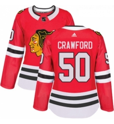 Womens Adidas Chicago Blackhawks 50 Corey Crawford Authentic Red Home NHL Jersey Womens Adidas Chicago Blackhawks 50 Corey Crawford Authentic Red Home NHL Jersey