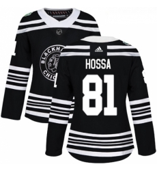Womens Adidas Chicago Blackhawks 81 Marian Hossa Authentic Black 2019 Winter Classic NHL Jersey Womens Adidas Chicago Blackhawks 81 Marian Hossa Authentic Black 2019 Winter Classic NHL Jersey