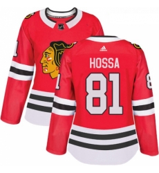 Womens Adidas Chicago Blackhawks 81 Marian Hossa Authentic Red Home NHL Jersey Womens Adidas Chicago Blackhawks 81 Marian Hossa Authentic Red Home NHL Jersey
