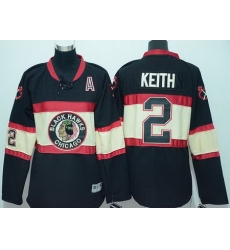 Blackhawks #2 Duncan Keith Black Stitched New Third Youth NHL Jersey Blackhawks #2 Duncan Keith Black Stitched New Third Youth NHL Jersey