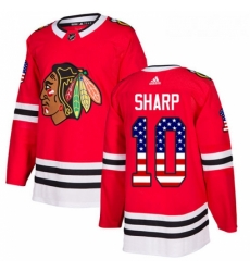 Youth Adidas Chicago Blackhawks 10 Patrick Sharp Authentic Red USA Flag Fashion NHL Jersey Youth Adidas Chicago Blackhawks 10 Patrick Sharp Authentic Red USA Flag Fashion NHL Jersey