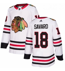 Youth Adidas Chicago Blackhawks 18 Denis Savard Authentic White Away NHL Jersey Youth Adidas Chicago Blackhawks 18 Denis Savard Authentic White Away NHL Jersey