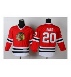 Youth nhl jerseys chicago blackhawks #20 saad red Youth nhl jerseys chicago blackhawks #20 saad red