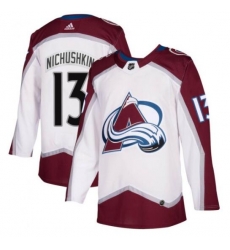 Men Colorado Avalanche #13 Valerie Nichushkin White Stitched adidas NHL Jersey Men Colorado Avalanche #13 Valerie Nichushkin White Stitched adidas NHL Jersey