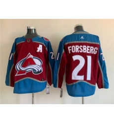 Men Colorado Avalanche 21 Peter Forsberg Burgundy Stitched Jersey Men Colorado Avalanche 21 Peter Forsberg Burgundy Stitched Jersey