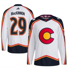 Men Colorado Avalanche 29 MacKINNON 2022 23 White Reverse Retro Stitched Jersey Men Colorado Avalanche 29 MacKINNON 2022 23 White Reverse Retro Stitched Jersey