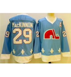 Men Colorado Avalanche 29 Nathan MacKinnon Blue Stitched Jersey Men Colorado Avalanche 29 Nathan MacKinnon Blue Stitched Jersey