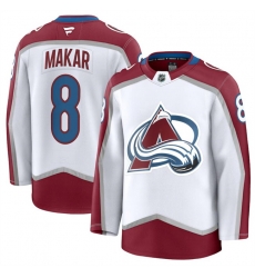 Men Colorado Avalanche 8 Cale Makar White 2024 25 Away Stitched Jersey Men Colorado Avalanche 8 Cale Makar White 2024 25 Away Stitched Jersey