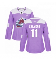Womens Adidas Colorado Avalanche 11 Matt Calvert Authentic Purple Fights Cancer Practice NHL Jersey Womens Adidas Colorado Avalanche 11 Matt Calvert Authentic Purple Fights Cancer Practice NHL Jersey