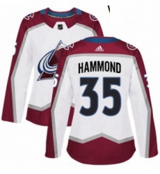 Womens Adidas Colorado Avalanche 35 Andrew Hammond Authentic White Away NHL Jersey Womens Adidas Colorado Avalanche 35 Andrew Hammond Authentic White Away NHL Jersey