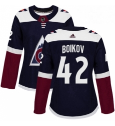 Womens Adidas Colorado Avalanche 42 Sergei Boikov Authentic Navy Blue Alternate NHL Jersey Womens Adidas Colorado Avalanche 42 Sergei Boikov Authentic Navy Blue Alternate NHL Jersey