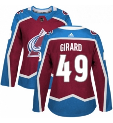 Womens Adidas Colorado Avalanche 49 Samuel Girard Authentic Burgundy Red Home NHL Jersey Womens Adidas Colorado Avalanche 49 Samuel Girard Authentic Burgundy Red Home NHL Jersey