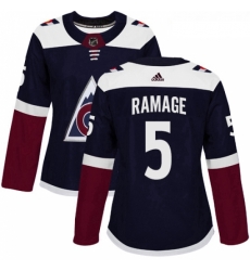 Womens Adidas Colorado Avalanche 5 Rob Ramage Authentic Navy Blue Alternate NHL Jersey Womens Adidas Colorado Avalanche 5 Rob Ramage Authentic Navy Blue Alternate NHL Jersey