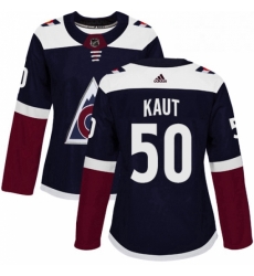 Womens Adidas Colorado Avalanche 50 Martin Kaut Authentic Navy Blue Alternate NHL Jerse Womens Adidas Colorado Avalanche 50 Martin Kaut Authentic Navy Blue Alternate NHL Jerse