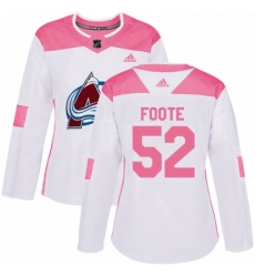 Womens Adidas Colorado Avalanche 52 Adam Foote Authentic WhitePink Fashion NHL Jersey Womens Adidas Colorado Avalanche 52 Adam Foote Authentic WhitePink Fashion NHL Jersey