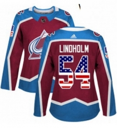 Womens Adidas Colorado Avalanche 54 Anton Lindholm Authentic Burgundy Red USA Flag Fashion NHL Jersey Womens Adidas Colorado Avalanche 54 Anton Lindholm Authentic Burgundy Red USA Flag Fashion NHL Jersey