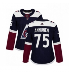 Womens Adidas Colorado Avalanche 75 Justus Annunen Premier Navy Blue Alternate NHL Jersey Womens Adidas Colorado Avalanche 75 Justus Annunen Premier Navy Blue Alternate NHL Jersey