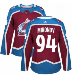 Womens Adidas Colorado Avalanche 94 Andrei Mironov Premier Burgundy Red Home NHL Jersey Womens Adidas Colorado Avalanche 94 Andrei Mironov Premier Burgundy Red Home NHL Jersey