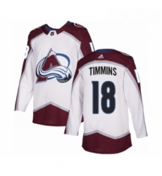 Youth Adidas Colorado Avalanche 18 Conor Timmins Authentic White Away NHL Jersey Youth Adidas Colorado Avalanche 18 Conor Timmins Authentic White Away NHL Jersey