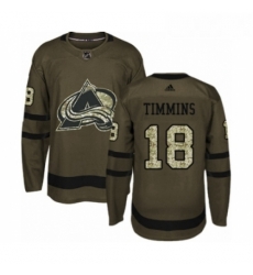 Youth Adidas Colorado Avalanche 18 Conor Timmins Premier Green Salute to Service NHL Jersey Youth Adidas Colorado Avalanche 18 Conor Timmins Premier Green Salute to Service NHL Jersey