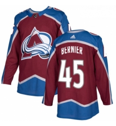 Youth Adidas Colorado Avalanche 45 Jonathan Bernier Authentic Burgundy Red Home NHL Jersey Youth Adidas Colorado Avalanche 45 Jonathan Bernier Authentic Burgundy Red Home NHL Jersey