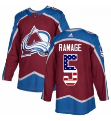 Youth Adidas Colorado Avalanche 5 Rob Ramage Authentic Burgundy Red USA Flag Fashion NHL Jersey Youth Adidas Colorado Avalanche 5 Rob Ramage Authentic Burgundy Red USA Flag Fashion NHL Jersey