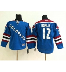 Youth Colorado Avalanche #12 Jarome Iginla Blue Stitched NHL Jersey Youth Colorado Avalanche #12 Jarome Iginla Blue Stitched NHL Jersey