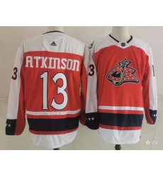 Men Columbus Blue Jackets 13 Cam Atkinson Orange 2021 Retro Stitched NHL Jersey Men Columbus Blue Jackets 13 Cam Atkinson Orange 2021 Retro Stitched NHL Jersey