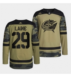 Men Columbus Blue Jackets 29 Patrik Laine 2022 Camo Military Appreciation Night Stitched jersey Men Columbus Blue Jackets 29 Patrik Laine 2022 Camo Military Appreciation Night Stitched jersey