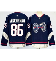 Men Columbus Blue Jackets 86 Kirill Marchenko Navy 2024 25 With C Patch Stitched Hockey Jersey Men Columbus Blue Jackets 86 Kirill Marchenko Navy 2024 25 With C Patch Stitched Hockey Jersey
