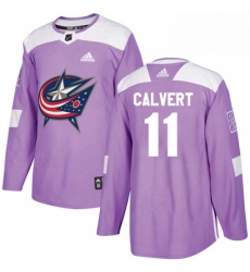 Mens Adidas Columbus Blue Jackets 11 Matt Calvert Authentic Purple Fights Cancer Practice NHL Jersey Mens Adidas Columbus Blue Jackets 11 Matt Calvert Authentic Purple Fights Cancer Practice NHL Jersey