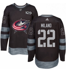 Mens Adidas Columbus Blue Jackets 22 Sonny Milano Premier Black 1917 2017 100th Anniversary NHL Jersey Mens Adidas Columbus Blue Jackets 22 Sonny Milano Premier Black 1917 2017 100th Anniversary NHL Jersey