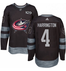 Mens Adidas Columbus Blue Jackets 4 Scott Harrington Authentic Black 1917 2017 100th Anniversary NHL Jersey Mens Adidas Columbus Blue Jackets 4 Scott Harrington Authentic Black 1917 2017 100th Anniversary NHL Jersey