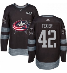 Mens Adidas Columbus Blue Jackets 42 Alexandre Texier Premier Black 1917 2017 100th Anniversary NHL Jersey Mens Adidas Columbus Blue Jackets 42 Alexandre Texier Premier Black 1917 2017 100th Anniversary NHL Jersey