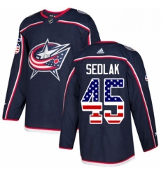 Mens Adidas Columbus Blue Jackets 45 Lukas Sedlak Authentic Navy Blue USA Flag Fashion NHL Jersey Mens Adidas Columbus Blue Jackets 45 Lukas Sedlak Authentic Navy Blue USA Flag Fashion NHL Jersey