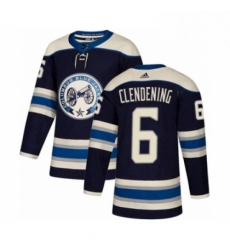 Mens Adidas Columbus Blue Jackets 6 Adam Clendening Premier Navy Blue Alternate NHL Jersey Mens Adidas Columbus Blue Jackets 6 Adam Clendening Premier Navy Blue Alternate NHL Jersey