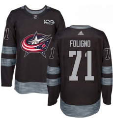 Mens Adidas Columbus Blue Jackets 71 Nick Foligno Premier Black 1917 2017 100th Anniversary NHL Jersey Mens Adidas Columbus Blue Jackets 71 Nick Foligno Premier Black 1917 2017 100th Anniversary NHL Jersey