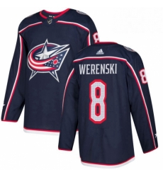 Mens Adidas Columbus Blue Jackets 8 Zach Werenski Authentic Navy Blue Home NHL Jersey Mens Adidas Columbus Blue Jackets 8 Zach Werenski Authentic Navy Blue Home NHL Jersey