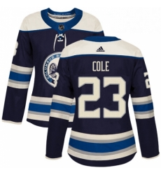 Womens Adidas Columbus Blue Jackets 23 Ian Cole Authentic Navy Blue Alternate NHL Jersey Womens Adidas Columbus Blue Jackets 23 Ian Cole Authentic Navy Blue Alternate NHL Jersey