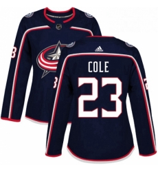 Womens Adidas Columbus Blue Jackets 23 Ian Cole Authentic Navy Blue Home NHL Jersey Womens Adidas Columbus Blue Jackets 23 Ian Cole Authentic Navy Blue Home NHL Jersey