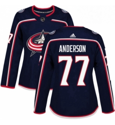 Womens Adidas Columbus Blue Jackets 77 Josh Anderson Authentic Navy Blue Home NHL Jersey Womens Adidas Columbus Blue Jackets 77 Josh Anderson Authentic Navy Blue Home NHL Jersey