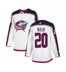 Youth Adidas Columbus Blue Jackets 20 Riley Nash Authentic White Away NHL Jersey Youth Adidas Columbus Blue Jackets 20 Riley Nash Authentic White Away NHL Jersey