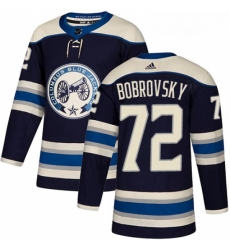 Youth Adidas Columbus Blue Jackets 72 Sergei Bobrovsky Authentic Navy Blue Alternate NHL Jersey Youth Adidas Columbus Blue Jackets 72 Sergei Bobrovsky Authentic Navy Blue Alternate NHL Jersey