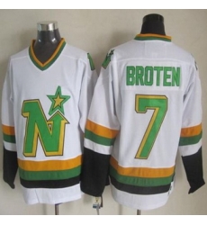 Dallas Stars #7 Neal Broten White CCM Throwback Stitched NHL Jersey Dallas Stars #7 Neal Broten White CCM Throwback Stitched NHL Jersey