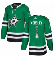 Mens Adidas Dallas Stars 1 Gump Worsley Authentic Green Drift Fashion NHL Jersey Mens Adidas Dallas Stars 1 Gump Worsley Authentic Green Drift Fashion NHL Jersey