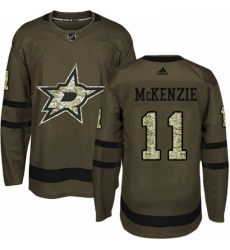 Mens Adidas Dallas Stars 11 Curtis McKenzie Authentic Green Salute to Service NHL Jersey Mens Adidas Dallas Stars 11 Curtis McKenzie Authentic Green Salute to Service NHL Jersey